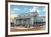 Jacksonville, Florida - Exterior View of Terminal Train Station-Lantern Press-Framed Art Print