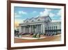 Jacksonville, Florida - Exterior View of Terminal Train Station-Lantern Press-Framed Art Print