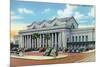 Jacksonville, Florida - Exterior View of Terminal Train Station-Lantern Press-Mounted Premium Giclee Print