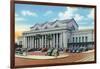 Jacksonville, Florida - Exterior View of Terminal Train Station-Lantern Press-Framed Art Print