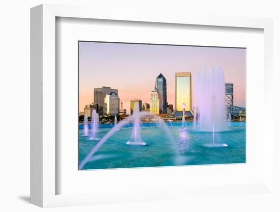 Jacksonville, Florida Fountain Skyline-SeanPavonePhoto-Framed Photographic Print