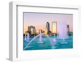 Jacksonville, Florida Fountain Skyline-SeanPavonePhoto-Framed Photographic Print