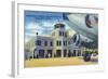 Jacksonville, Florida - Municipal Airport Administration Building-Lantern Press-Framed Art Print