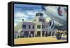 Jacksonville, Florida - Municipal Airport Administration Building-Lantern Press-Framed Stretched Canvas