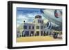 Jacksonville, Florida - Municipal Airport Administration Building-Lantern Press-Framed Art Print