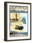 Jacksonville, Florida - Nautical Chart-Lantern Press-Framed Art Print