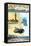 Jacksonville, Florida - Nautical Chart-Lantern Press-Framed Stretched Canvas