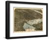 Jacksonville, Florida - Panoramic Map-Lantern Press-Framed Art Print