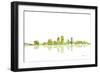 Jacksonville Florida Skyline 1-Marlene Watson-Framed Giclee Print