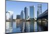 Jacksonville Florida Skyline and Bridge-Kevin Winkler Photography-Mounted Photographic Print