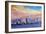 Jacksonville Florida Skyline With Bridge At Sunset-Markus Bleichner-Framed Art Print