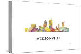 Jacksonville Florida Skyline-Marlene Watson-Stretched Canvas