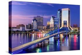 Jacksonville, Florida, USA City Skyline on St. Johns River-Sean Pavone-Stretched Canvas