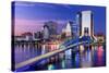 Jacksonville, Florida, USA City Skyline on St. Johns River-Sean Pavone-Stretched Canvas