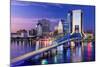 Jacksonville, Florida, USA City Skyline on St. Johns River-Sean Pavone-Mounted Photographic Print