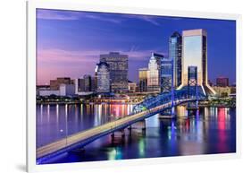 Jacksonville, Florida, USA City Skyline on St. Johns River-Sean Pavone-Framed Photographic Print