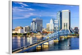 Jacksonville, Florida, USA Downtown City Skyline on St. Johns River.-SeanPavonePhoto-Framed Photographic Print