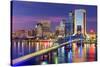 Jacksonville, Florida, USA Downtown City Skyline.-SeanPavonePhoto-Stretched Canvas