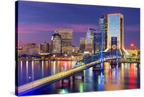 Jacksonville, Florida, USA Downtown City Skyline.-SeanPavonePhoto-Stretched Canvas