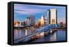 Jacksonville, Florida, USA Downtown City Skyline.-SeanPavonePhoto-Framed Stretched Canvas