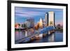 Jacksonville, Florida, USA Downtown City Skyline.-SeanPavonePhoto-Framed Photographic Print