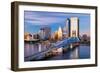 Jacksonville, Florida, USA Downtown City Skyline.-SeanPavonePhoto-Framed Photographic Print