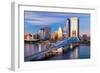 Jacksonville, Florida, USA Downtown City Skyline.-SeanPavonePhoto-Framed Photographic Print