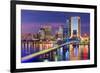 Jacksonville, Florida, USA Downtown City Skyline.-SeanPavonePhoto-Framed Photographic Print