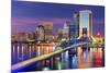 Jacksonville, Florida, USA Downtown City Skyline.-SeanPavonePhoto-Mounted Photographic Print