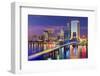 Jacksonville, Florida, USA Downtown City Skyline.-SeanPavonePhoto-Framed Photographic Print