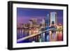 Jacksonville, Florida, USA Downtown City Skyline.-SeanPavonePhoto-Framed Photographic Print