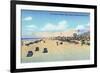Jacksonville, Florida - View of World's Widest Ocean Beach-Lantern Press-Framed Art Print