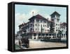 Jacksonville, Florida - Windsor Hotel Exterior View-Lantern Press-Framed Stretched Canvas