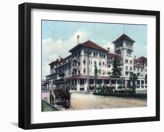 Jacksonville, Florida - Windsor Hotel Exterior View-Lantern Press-Framed Art Print