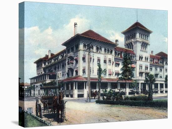 Jacksonville, Florida - Windsor Hotel Exterior View-Lantern Press-Stretched Canvas