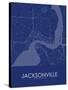 Jacksonville, United States of America Blue Map-null-Stretched Canvas