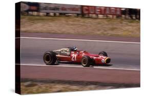 Jacky Ickx in a Ferrari, Spanish Grand Prix, Jarama, Madrid, 1968-null-Stretched Canvas