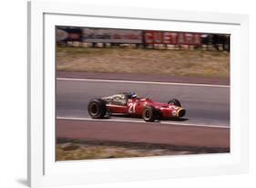 Jacky Ickx in a Ferrari, Spanish Grand Prix, Jarama, Madrid, 1968-null-Framed Photographic Print