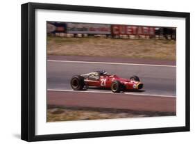 Jacky Ickx in a Ferrari, Spanish Grand Prix, Jarama, Madrid, 1968-null-Framed Photographic Print