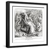 Jacob and Esau are reconciled, Genesis-Julius Schnorr von Carolsfeld-Framed Giclee Print