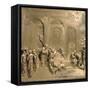 Jacob and Esau from the Gates of Paradise-Lorenzo Ghiberti-Framed Stretched Canvas