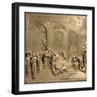 Jacob and Esau from the Gates of Paradise-Lorenzo Ghiberti-Framed Photographic Print