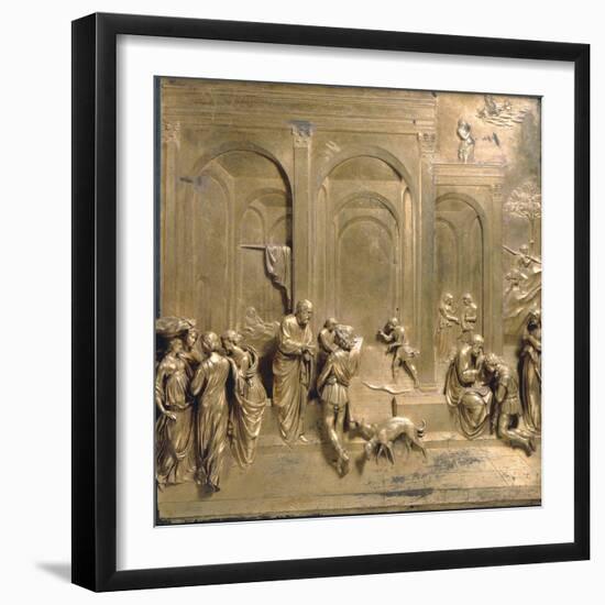 Jacob and Esau from the Gates of Paradise-Lorenzo Ghiberti-Framed Photographic Print