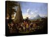 Jacob and His Family Entering Egypt-Willem Reuter-Stretched Canvas