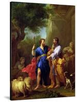 Jacob and Laban, Before 1737-Jean Restout II-Stretched Canvas