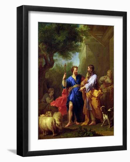 Jacob and Laban, Before 1737-Jean Restout II-Framed Giclee Print