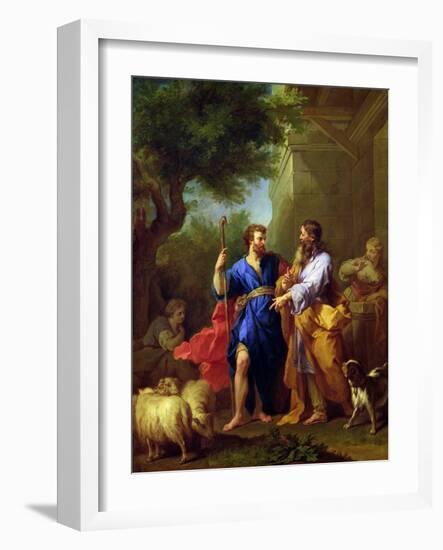 Jacob and Laban, Before 1737-Jean Restout II-Framed Giclee Print