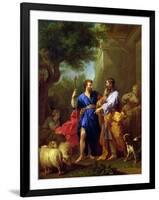 Jacob and Laban, Before 1737-Jean Restout II-Framed Giclee Print