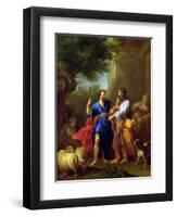 Jacob and Laban, Before 1737-Jean Restout II-Framed Giclee Print