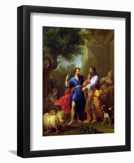 Jacob and Laban, Before 1737-Jean Restout II-Framed Giclee Print